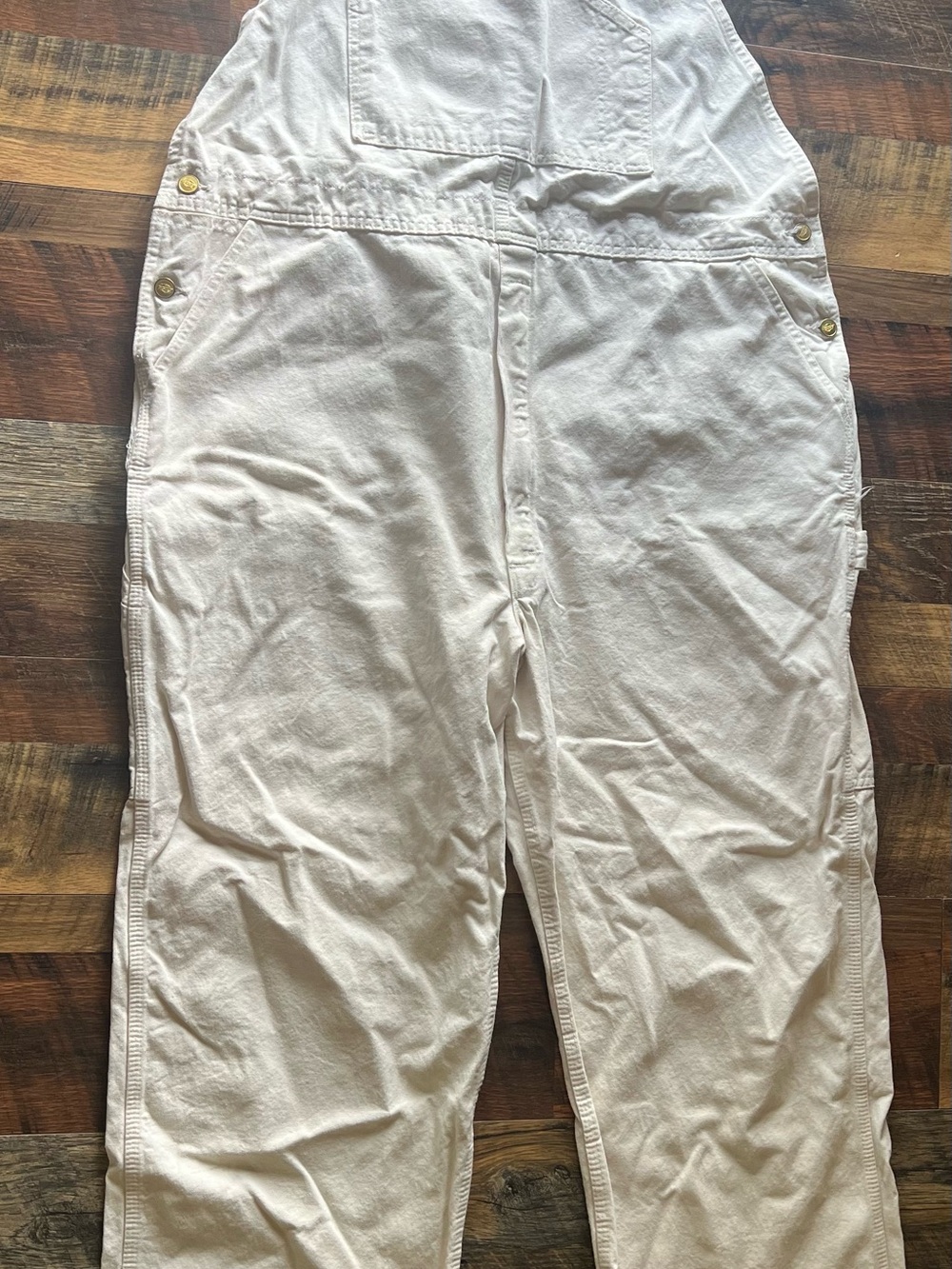 Men's White Overalls Pants - Classic Workwear Style dickies paint pants
